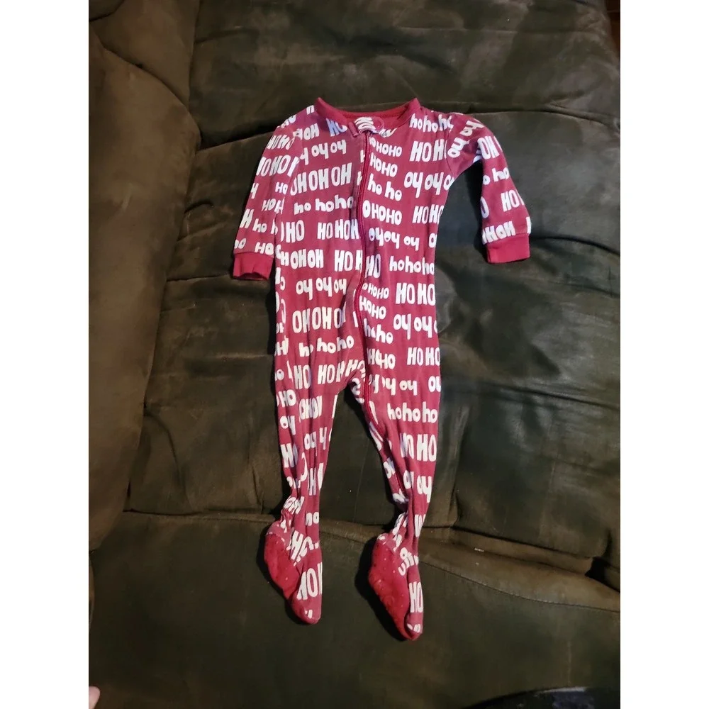 Baby gap‎ santa ho ho ho sleeper Christmas one piece 6 12 months